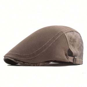 Wholesale <b>Summer</b> Outdoor Trucker Beret Sun Hat Breathable Mesh Fabric Sports <b>Cap</b> for Men for Casual Party Beach Wear - Product Image 2