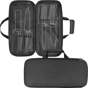 Échantillon gratuit Nouvelle sacoche de transport pliable pour couteaux de chef professionnels avec bandoulière réglable et pochette de rangement – Idéal pour offrir - Product Image 4