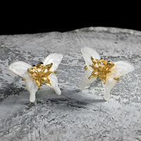 Boucles d'oreilles clous en or 18 carats avec nacre pour femmes, élégantes, en argent sterling 925, coquille d'ormeau, bijoux fins personnalisés