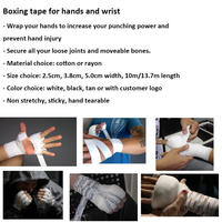 Vente en gros Bande adhésive sportive en coton blanc à l'oxyde de zinc 3,8 cm x 13,7 m, unisexe, pour blessures, avec bord renforcé pour la musculation