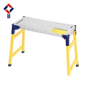 Portable Small Platform Footstool <b>Ladder</b> & <b>Folding</b> <b>Step</b> Stool Mobile <b>Folding</b> Scaffolding Safety Work Platform - Product Image 1