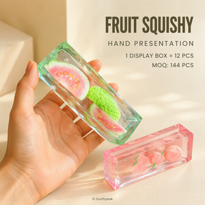 Jouet souple en gelée de fruits Southpeak avec inserts transparents, jouet anti-stress <span class=keywords><strong>à</strong></span> presser, cadeau doux au toucher, emballage rectangulaire, vente en gros, présentoir WS - Product Image 4