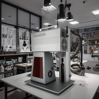 Machine de marquage laser à fibre portable de 2 watts refroidie par air pour matériaux métalliques et non métalliques avec prise en charge DXF/BMP/AI/DST