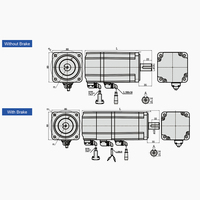 Primo Pal Ino vance Geared Wasserdicht 700W 1 PS 750W 850W Delta Drive Servomotor für Light Box