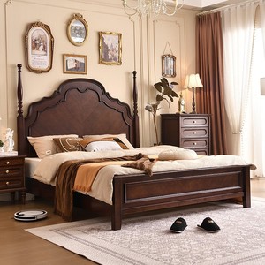 Anna Wooden <b>Bed</b> 1.8M Storage High Box Bedroom Furniture Solid Wood <b>Double</b> <b>Bed</b> - Product Image 1