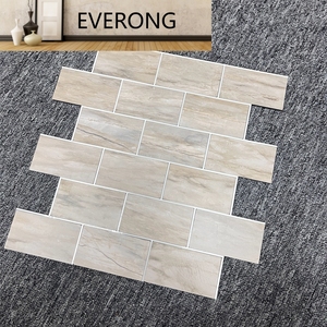 Coller sur auto-adhésif vinyle Pvc Composite Beige marbre peler et coller carreaux de mosaïque pour cuisine dosseret salle de bain mur - Product Image 6