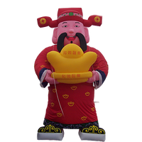 Personnage de dessin animé gonflable Publicité personnalisée Dieu chinois extérieur de la richesse Festival Décoration Dieu de la fortune gonflable