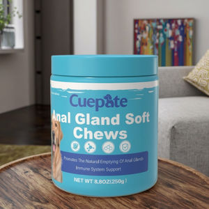 Suplemen perawatan kesehatan hewan peliharaan alami kunyah lembut untuk anjing & kucing dukungan kelenjar Anal rasa Turki dengan bubuk labu & minyak ikan - Product Image 2