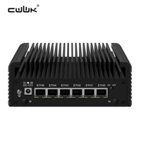 CWWK F9 Firewall Pfsense Router Mini PC Sin Ventilador N150 6 X I226-V 2.5GbE LAN DDR5 NVMe OPNsense Hardware Micro Firewall Appliance