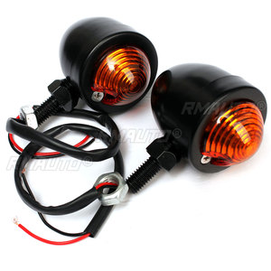Faro Universal de 12V para motocicleta, luz antiniebla, color negro/cromado, para Honda, Yamaha, Kawasaki, Suzuki, Triump Cafe Racer - Product Image 4