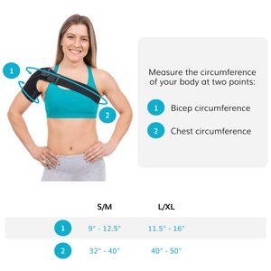Soporte de <span class=keywords><strong>Hombro</strong></span> OEM con Compresión de Cobre para Inmovilización <span class=keywords><strong>del</strong></span> Brazo, Tratamiento de Bursitis e Impingement - Product Image 5