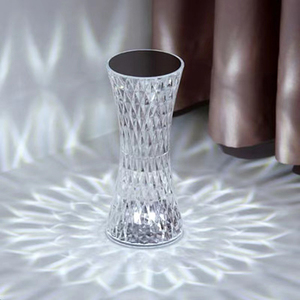 현대 럭셔리 3D 크리스탈 책상 램프 RGB 무선 장식 테이블 램프 충전식 Led 밤 빛 바 저녁 식사 침실 - Product Image 3