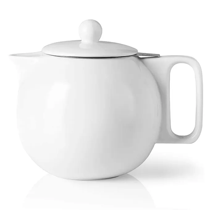 Wholesale 40 Ounce Ceramic Teapot with Infuse,Porcelain Tea Pots with Stainless Steel Strainer and Lid