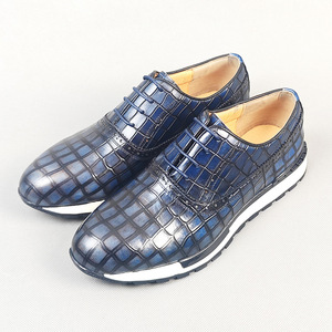 Men Genuine Leather Oxfords <b>Round</b> Toe Lace-up <b>Cushioned</b> Office Career Dress Shoes All Seasons Rubber Outsole - Product Image 4