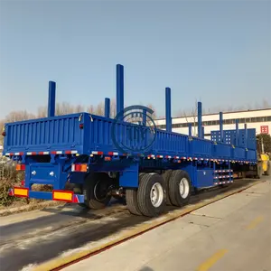 Garde-corps de camion de cargaison de clôture/volet/Semi-remorque de l'entrepôt 3 essieux bétail robuste/clôture/piquet camion de cargaison utilitaire Sem