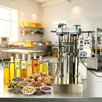 Prensa de Aceite Hidráulica Digital Automática Pequeña de Doble Uso para el Hogar y Comercial, para Prensado en Frío de Soja, Sésamo y Aceite de Coco