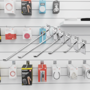 Accessori per Espositori a Parete in Metallo per Supermercati, Pannelli Grigliati, Ganci e <span class=keywords><strong>Appendiabiti</strong></span> - Product Image 1
