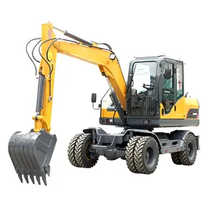 出售新型轮式挖掘机全液压轮式挖掘机，带推土机和支腿