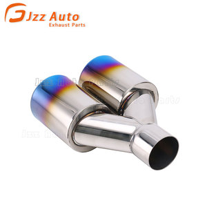 Sistema de <span class=keywords><strong>Escape</strong></span> para Automóvil, Modificación de la <span class=keywords><strong>Salida</strong></span> del Tubo de <span class=keywords><strong>Escape</strong></span>, <span class=keywords><strong>Salida</strong></span> <span class=keywords><strong>Doble</strong></span> de Acero Inoxidable de 2.5" a 3.5", Puntas de <span class=keywords><strong>Escape</strong></span> Dobles Universales - Product Image 5