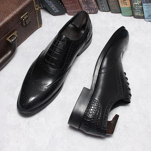 Chaussures de bureau en cuir pour hommes, chaussures de course, chaussures décontractées à lacets confortables et respirantes, chaussures de marche - Product Image 2