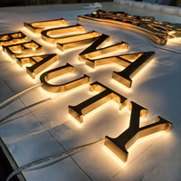 Enseignes lumineuses LED personnalisées pour intérieur, avec logo rétroéclairé et lettres LED, sur panneau métallique, pour salons de cils et de manucure