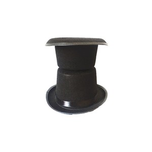Chapeau haut de forme Madeshine personnalisé en feutre noir avec ruban de satin Lincoln pour adultes et enfants, idéal pour les fêtes costumées - Product Image 6