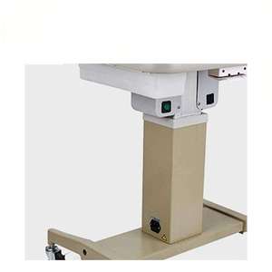 Table ophtalmique motorisée robuste avec système de levage électrique fluide et roulettes verrouillables pour équipement d'examen oculaire - Product Image 6