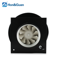Ventilateur de toit champignon Grand débit d'air Noir Luxe au bout des doigts Extracteur d'air de 8 pouces sur le toit