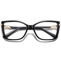 Nouvelle Arrivée Lunettes de Soleil Clip-On Oeil de Chat Tendance à Motif Uni avec Verres TAC Durables et Monture Complète pour Adultes Unisexe Livraison Rapide