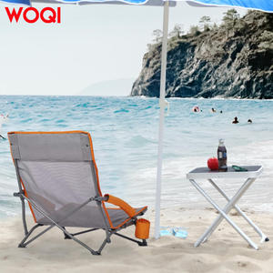 WOQI أرجل قصيرة للأماكن الخارجية سهلة الحمل مقعد منخفض لأثاث الحدائق كرسي تخييم بأرجل قصيرة - Product Image 6