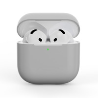 Vente en gros OEM Silicone liquide caoutchouc anti-chute protection souple couleur unie étui pour AirPods 4 casque sans fil couverture