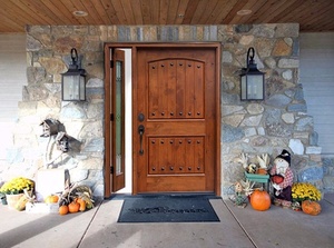 <span class=keywords><strong>Villa</strong></span> prix de <span class=keywords><strong>la</strong></span> porte en métal utilisé aulne noueux extérieur en fer forgé porte d'entrée principale conceptions de sécurité - Product Image 2