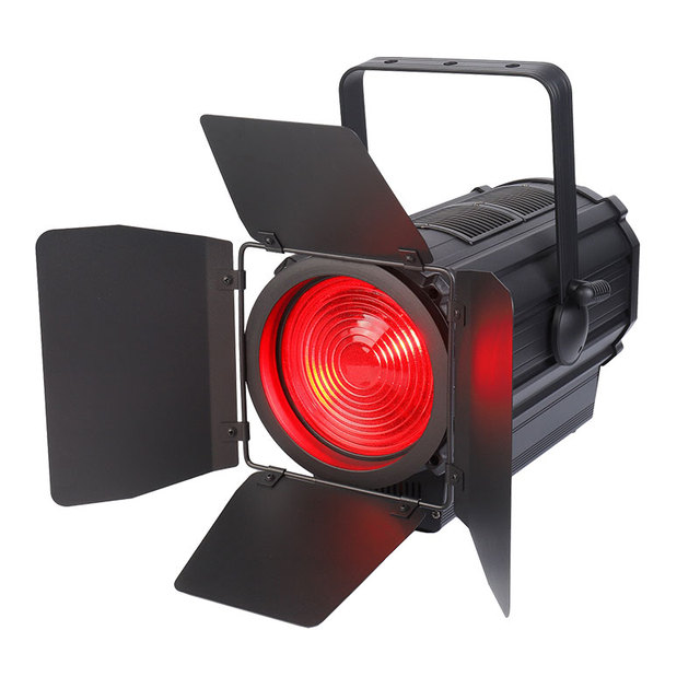 LED 300W Adjusted Fresnel Spotlight Theater Studio Light DMX Stage Lighting RGBW  Fresnel Spotlight With Auto Zoom