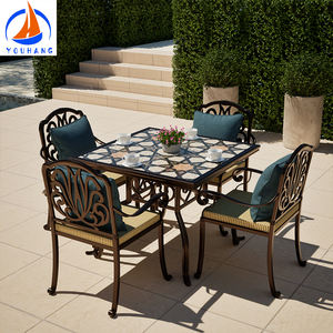 Zona pranzo esterna Antik colata di alluminio per esterni mobili da <span class=keywords><strong>giardino</strong></span> in alluminio in fusione di <span class=keywords><strong>sedie</strong></span> da <span class=keywords><strong>tavolo</strong></span> da ristorante - Product Image 1
