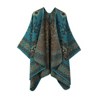 Élégant châle ethnique en fausse fourrure de cachemire pour femme, écharpe-cape multifonctionnelle 135x160cm, accessoire de voyage chaud et léger