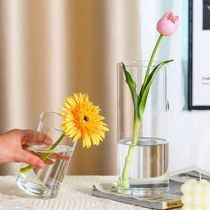 Jarrones de cristal nórdicos modernos para decoración del hogar y mesa de comedor decoraciones de boda transparentes fábrica al por mayor para Diwali - Product Image 2