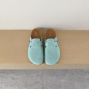 <span class=keywords><strong>Sandales</strong></span> <span class=keywords><strong>Birkenstock</strong></span> classiques d'été pour femmes, style claquettes plates, tendance et mode, modèle BK Evergreen, pour l'extérieur et le jardin, à enfiler, avec semelle intérieure confortable et bout fermé - Product Image 5