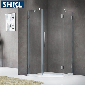36 Inch Custom Arc Rectangular Frameless Shower Enclosure Hinged Bathroom Glass Shower Cabin