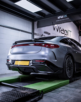 Kit carrosserie en fibre de carbone pour Mercedes EQS, style Babos, haute qualité, avec lèvre avant, diffuseur et panneau d'admission d'air