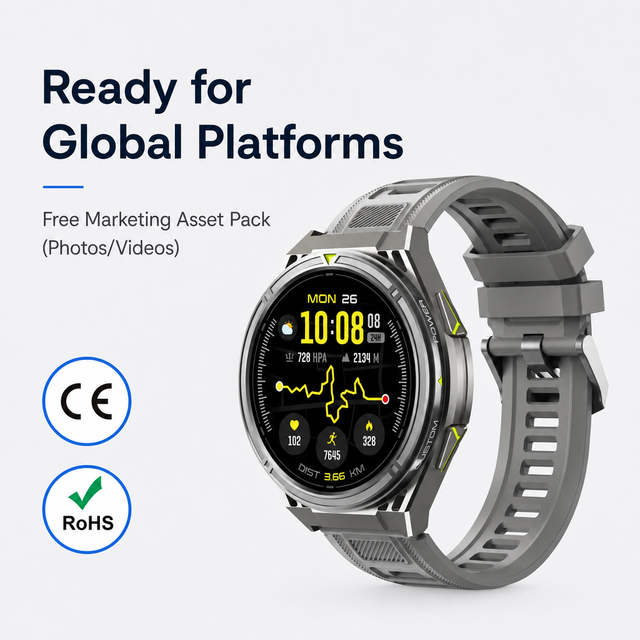 2026 New X2 Smart Watch Men 3ATM Waterproof Outdoor GPS Positioning 150+ Sport Mode Altitude Barometric Compass Smartwatch