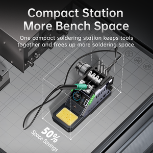 Estación de Soldadura FNIRSI DWS-P2 Mini, 100W, Tipo-C, 100°C-450°C, Kit de Soldadura Inteligente Portátil con Mango F245, 6 Puntas, DWS-P2 F2 - Product Image 3