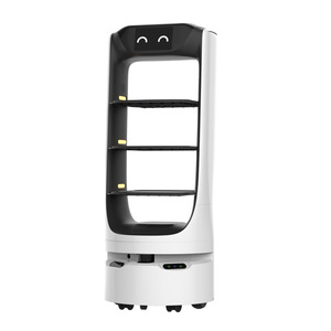 Robot inteligente para entrega de alimentos con acceso autónomo a ascensores, robot camarero, servicio de entrega de alimentos totalmente automatizado, hecho en China. - Product Image 5