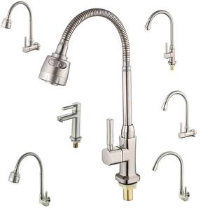 <span class=keywords><strong>Robinet</strong></span> de cuisine à eau froide simple, rotation universelle, <span class=keywords><strong>double</strong></span> fonction, vente en gros d'usine - Product Image 1