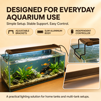 Luz Programable para Acuario con Simulación de Amanecer y Atardecer, Luz Automática para Acuario con Ciclo de 24 Horas