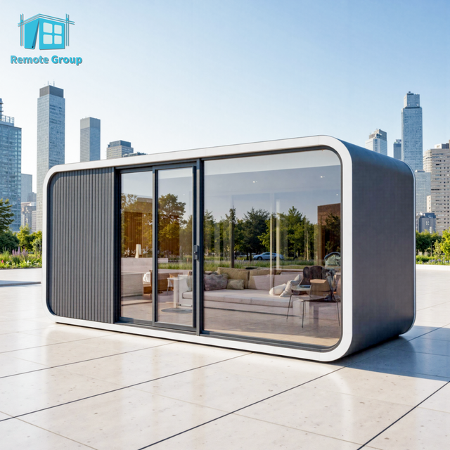 Remote Mobile Smart Container House Solar Powered Eco Friendly Modern Design for Resort Villa Office Shop Use