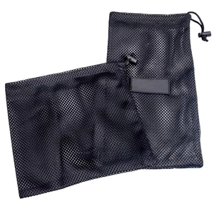 Serviette de plage en maille polyester recyclée et réutilisable, écologique, avec logo personnalisé, sac à cordon pour la plage, la gym et le yoga - Product Image 5