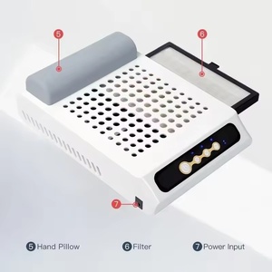70W Rechargeable <b>Nail</b> Vacuums Cleaner Machine Professionals Cordless Rechargeable <b>Nail</b> Dust Collector for Salon Use - Product Image 5