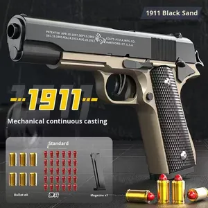 Súng đồ chơi Colt M1911 tự động đóng lại, đẩy vỏ đạn, bắn đạn mềm, chất liệu nhựa dành cho trẻ em trai và gái - Product Image 4