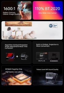 JmGo-Proyector láser N1S Pro 4K a todo color con cardán giratorio USB MEMC HDR10 240HZ y soporte de techo Android 9 - Product Image 5