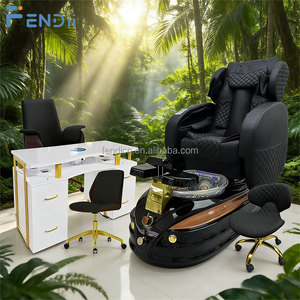 Luxuriöser Pediküre-Massagestuhl mit <span class=keywords><strong>Shiatsu</strong></span>-Rückenmassage und Whirlpool-Fußbadewanne - Product Image 6